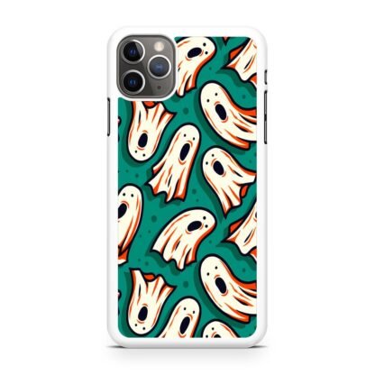 Ghost Casper Green Doodle iPhone 15 / 15 Plus / 15 Pro / 15 Pro Max Case - Image 2