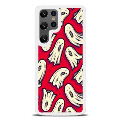 Ghost Casper Red Doodle Samsung Galaxy S25 / S25 Plus / S25 Ultra Case - Image 2