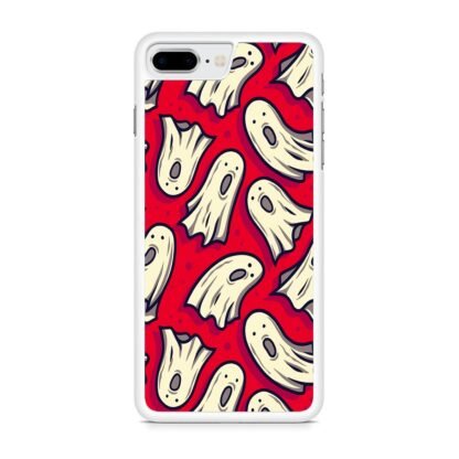 Ghost Casper Red Doodle iPhone 7 Plus / 8 Plus Case - Image 2