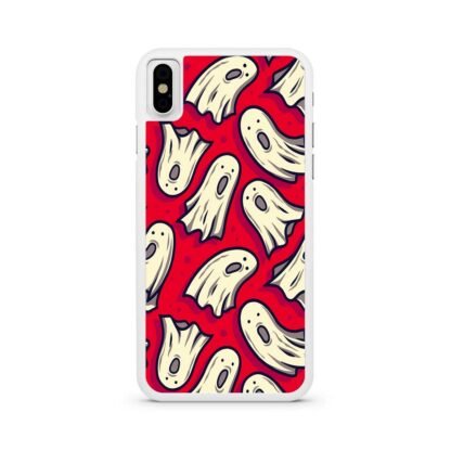 Ghost Casper Red Doodle iPhone X / XR / XS / XS Max Case - Image 2