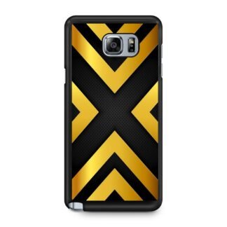 Gold X Black Cover Samsung Galaxy Note 5 Case