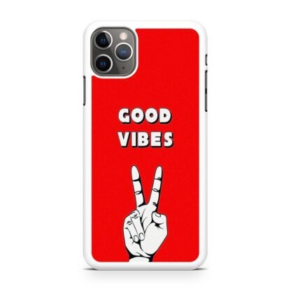 Good Vibes Peace Hand iPhone 14 / 14 Plus / 14 Pro / 14 Pro Max Case - Image 2