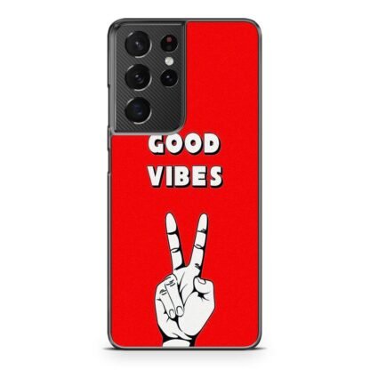 Good Vibes Peace Hand Samsung Galaxy S21 / S21 Plus / S21 Ultra / S21 FE Case