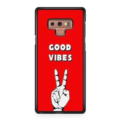 Good Vibes Peace Hand Samsung Galaxy Note 9 Case