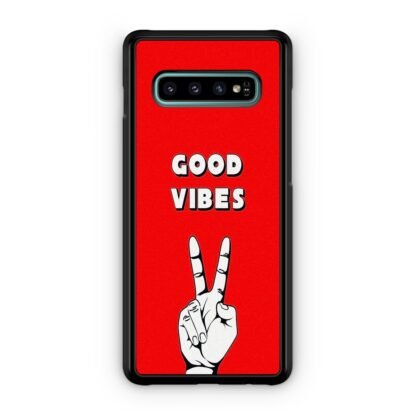Good Vibes Peace Hand Samsung Galaxy S10 / S10e / S10 Plus / S10 5G Case