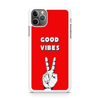 Good Vibes Peace Hand iPhone 15 / 15 Plus / 15 Pro / 15 Pro Max Case - Image 2