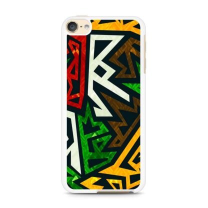 Graffiti Blitz Color Pattern iPod Touch 6 / 7 Case - Image 2