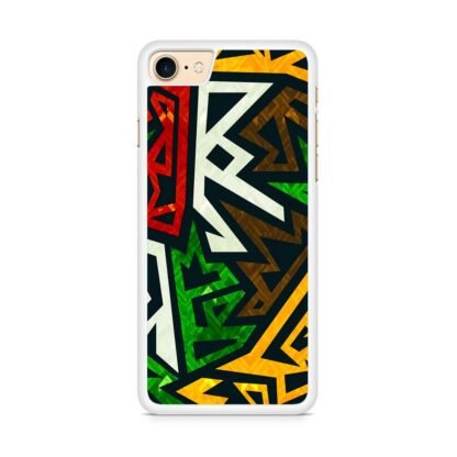 Graffiti Blitz Color Pattern iPhone 7 / 8 / SE 2020 / SE 2022 Case - Image 2
