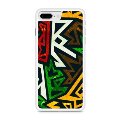 Graffiti Blitz Color Pattern iPhone 7 Plus / 8 Plus Case - Image 2