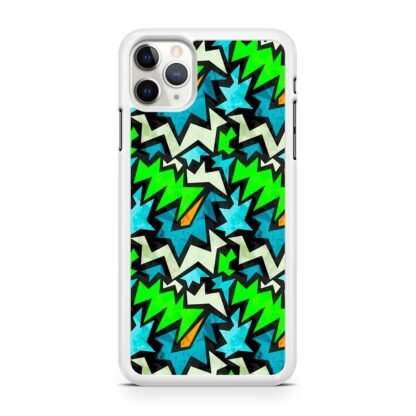 Graffiti Green Blue Pattern iPhone 12 / 12 Pro / 12 Pro Max / 12 Mini Case - Image 2