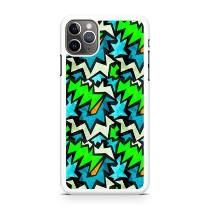 Graffiti Green Blue Pattern iPhone 14 / 14 Plus / 14 Pro / 14 Pro Max Case - Image 2