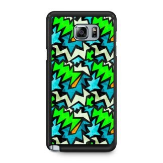 Graffiti Green Blue Pattern Samsung Galaxy Note 5 Case