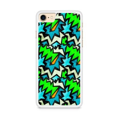 Graffiti Green Blue Pattern iPhone 7 / 8 / SE 2020 / SE 2022 Case - Image 2