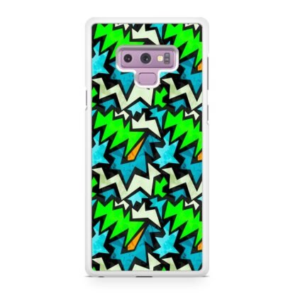 Graffiti Green Blue Pattern Samsung Galaxy Note 9 Case - Image 2
