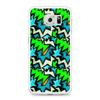 Graffiti Green Blue Pattern Samsung Galaxy S6 / S6 Edge / S6 Edge Plus Case - Image 2
