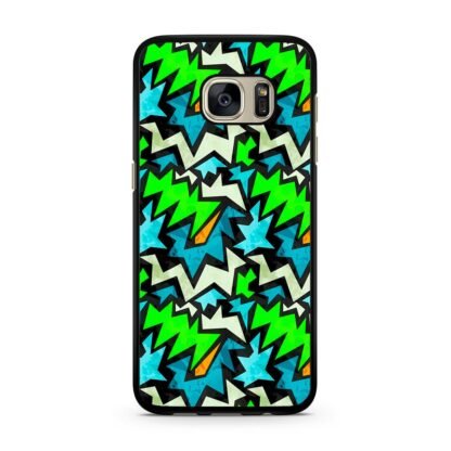 Graffiti Green Blue Pattern Samsung Galaxy S7 / S7 Edge Case