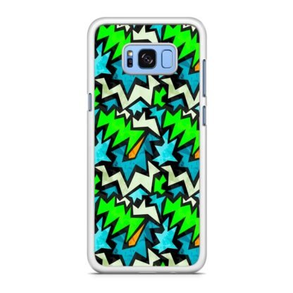 Graffiti Green Blue Pattern Samsung Galaxy S8 / S8 Plus Case - Image 2