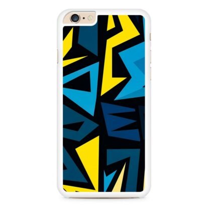 Graffiti Pattern Yellow Blue iPhone 6 / 6S / 6 Plus / 6S Plus Case - Image 2