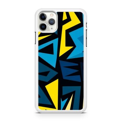 Graffiti Pattern Yellow Blue iPhone 12 / 12 Pro / 12 Pro Max / 12 Mini Case - Image 2