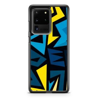 Graffiti Pattern Yellow Blue Samsung Galaxy S20 / S20 Plus / S20 Ultra / S20 FE Case