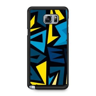 Graffiti Pattern Yellow Blue Samsung Galaxy Note 5 Case