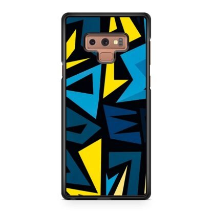 Graffiti Pattern Yellow Blue Samsung Galaxy Note 9 Case