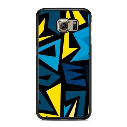 Graffiti Pattern Yellow Blue Samsung Galaxy S6 / S6 Edge / S6 Edge Plus Case