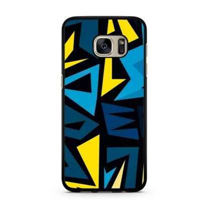 Graffiti Pattern Yellow Blue Samsung Galaxy S7 / S7 Edge Case