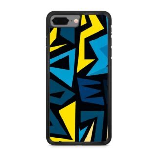 Graffiti Pattern Yellow Blue iPhone 7 Plus / 8 Plus Case
