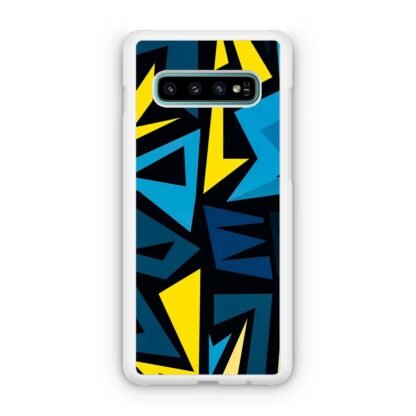 Graffiti Pattern Yellow Blue Samsung Galaxy S10 / S10e / S10 Plus / S10 5G Case - Image 2