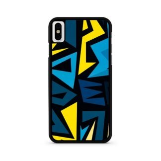 Graffiti Pattern Yellow Blue iPhone X / XR / XS / XS Max Case