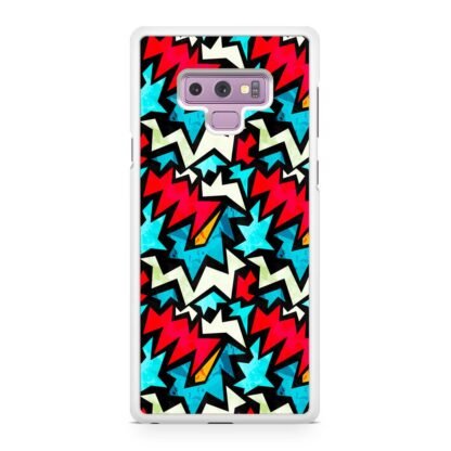 Graffiti Zig Zag Pattern Samsung Galaxy Note 9 Case - Image 2