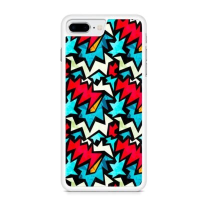 Graffiti Zig Zag Pattern iPhone 7 Plus / 8 Plus Case - Image 2