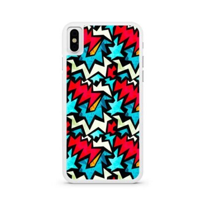 Graffiti Zig Zag Pattern iPhone X / XR / XS / XS Max Case - Image 2