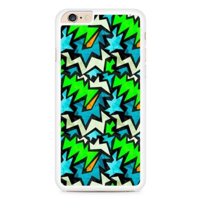 Graffitti Green Blue Pattern iPhone 6 / 6S / 6 Plus / 6S Plus Case - Image 2