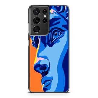 Greece Statue Blue Vector Samsung Galaxy S21 / S21 Plus / S21 Ultra / S21 FE Case