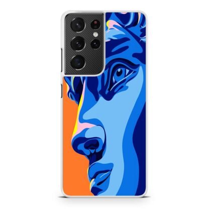 Greece Statue Blue Vector Samsung Galaxy S21 / S21 Plus / S21 Ultra / S21 FE Case - Image 2