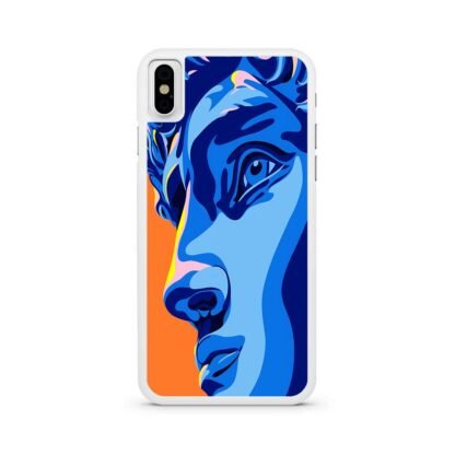 Greece Statue Blue Vector iPhone X / XR / XS / XS Max Case - Image 2