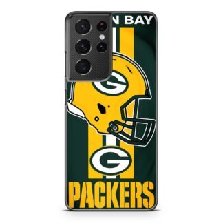 Green Bay Packers Helmet NFL Logo Samsung Galaxy S21 / S21 Plus / S21 Ultra / S21 FE Case