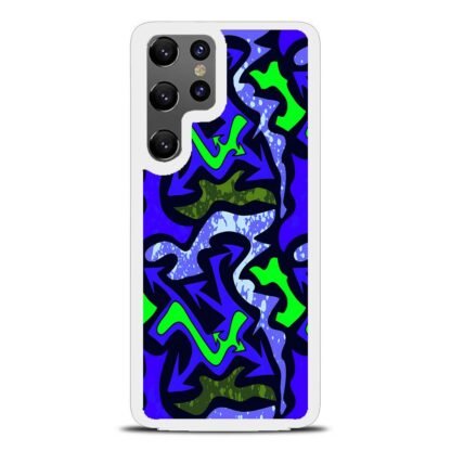 Green Blue Flow Graffiti Samsung Galaxy S25 / S25 Plus / S25 Ultra Case - Image 2