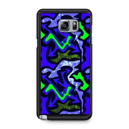 Green Blue Flow Graffiti Samsung Galaxy Note 5 Case