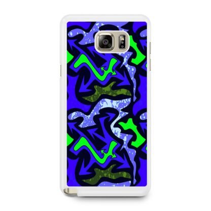 Green Blue Flow Graffiti Samsung Galaxy Note 5 Case - Image 2