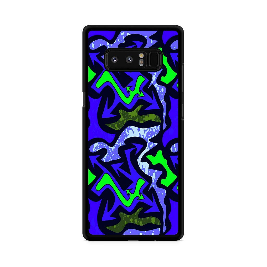 Green Blue Flow Graffiti Samsung Galaxy Note 8 Case