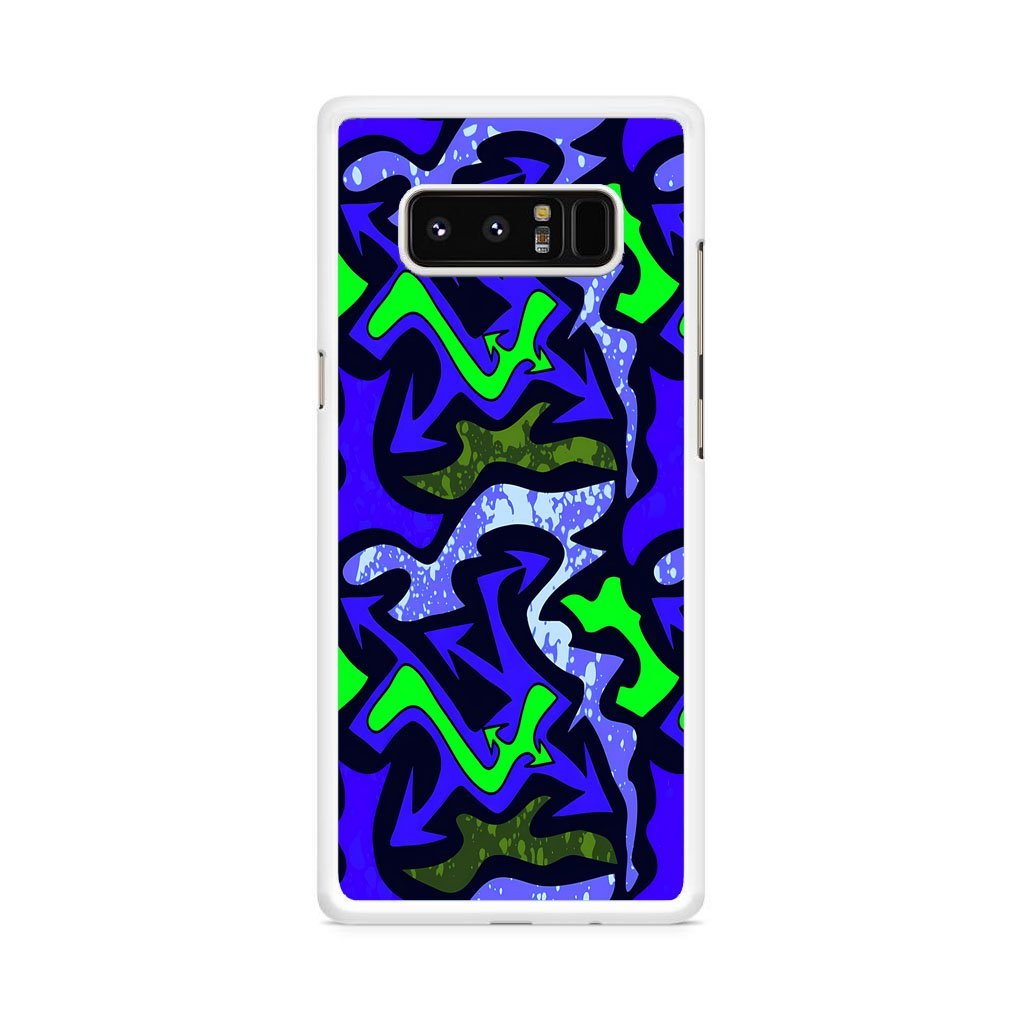 Green Blue Flow Graffiti Samsung Galaxy Note 8 Case - Image 2