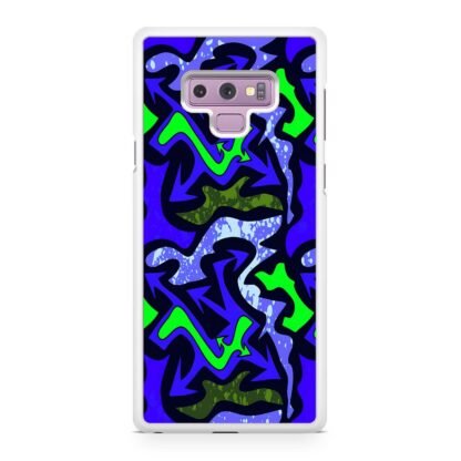 Green Blue Flow Graffiti Samsung Galaxy Note 9 Case - Image 2