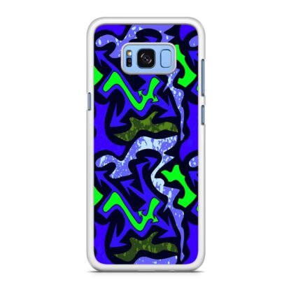 Green Blue Flow Graffiti Samsung Galaxy S8 / S8 Plus Case - Image 2