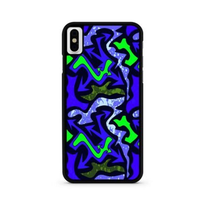 Green Blue Flow Graffiti iPhone X / XR / XS / XS Max Case