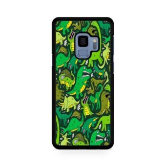 Green Dino Crocodile Doodle Samsung Galaxy S9 / S9 Plus Case