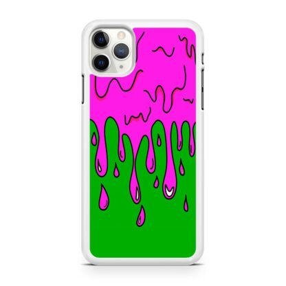 Green Pink Slime Drop iPhone 12 / 12 Pro / 12 Pro Max / 12 Mini Case - Image 2