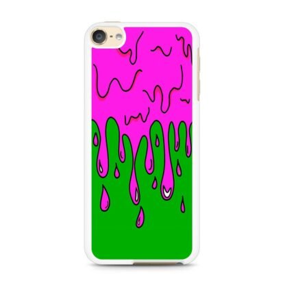 Green Pink Slime Drop iPod Touch 6 / 7 Case - Image 2